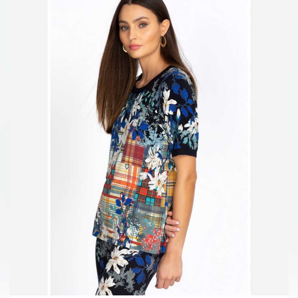 Johnny Was Ona Raglan Tee Size XL